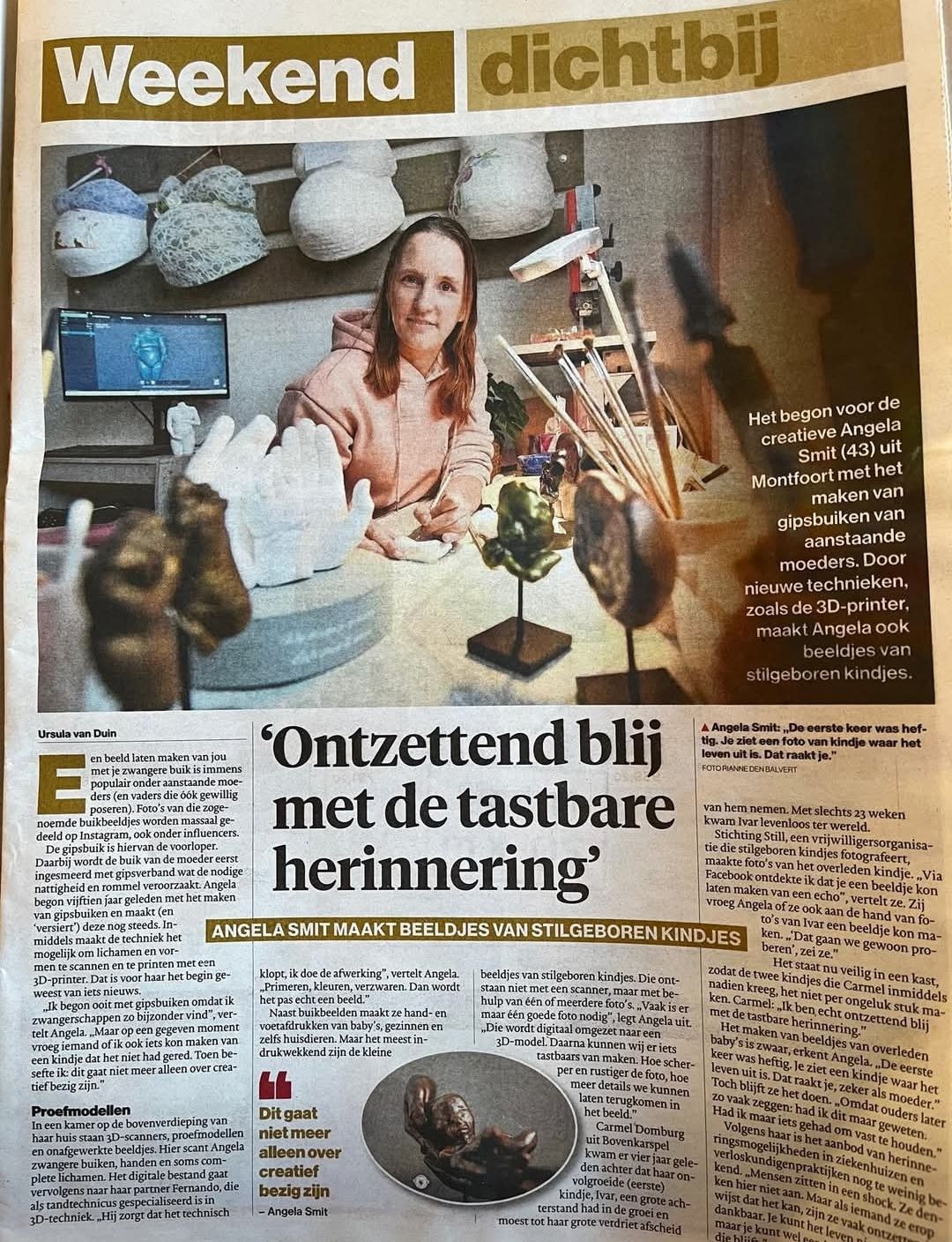 Interview AD krant – Herinnering voor altijd!